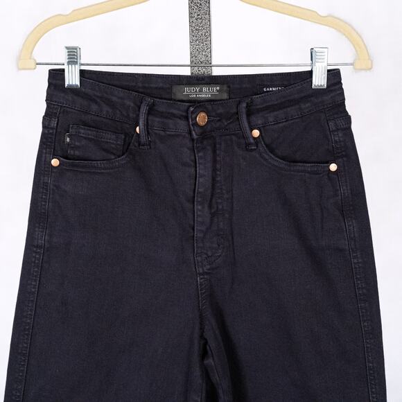 Judy Blue Tummy Control High Rise Crop Jeans 5/27 Navy JB88807 All Eyes On Me - Picture 2 of 6